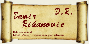 Damir Rikanović vizit kartica